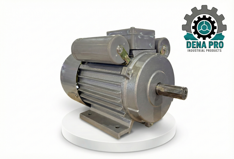 الکتروموتور تکفاز چدن، موتور تکفاز صنعتی بدنه چدن، مناسب پمپ و کمپرسور، توان 0.25 تا 3 اسب، کیفیت بالا، مناسب کار دائم، الکتروموتور موتوژن/چینی/ایرانی