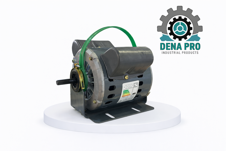 موتور کولر 3/4 اسب 2 خازن موتوژن جلو بلبرینگی با قطع کن